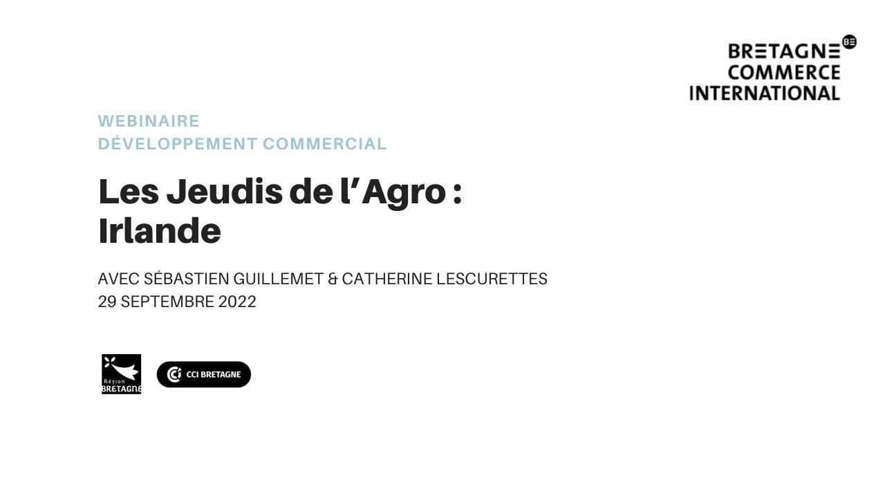 Les Jeudis de l'Agro : Irlande