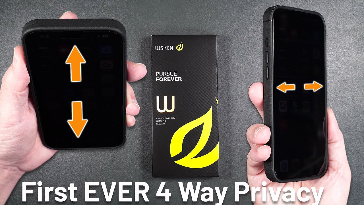 WSKEN iPhone 16 Pro Max 4 Way Privacy Tempered Glass   Drop & Scratch Test