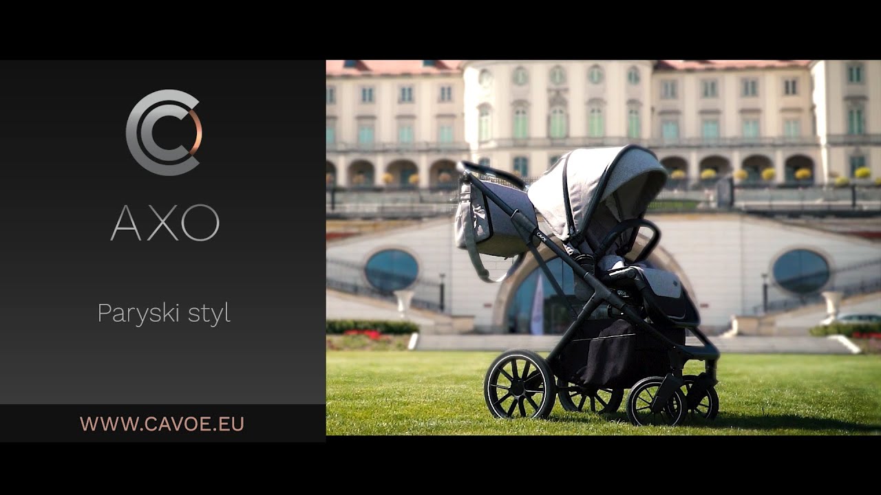 W&oacute;zek dziecięcy wielofunkcyjny AXO CAVOE - doskonała amortyzacja