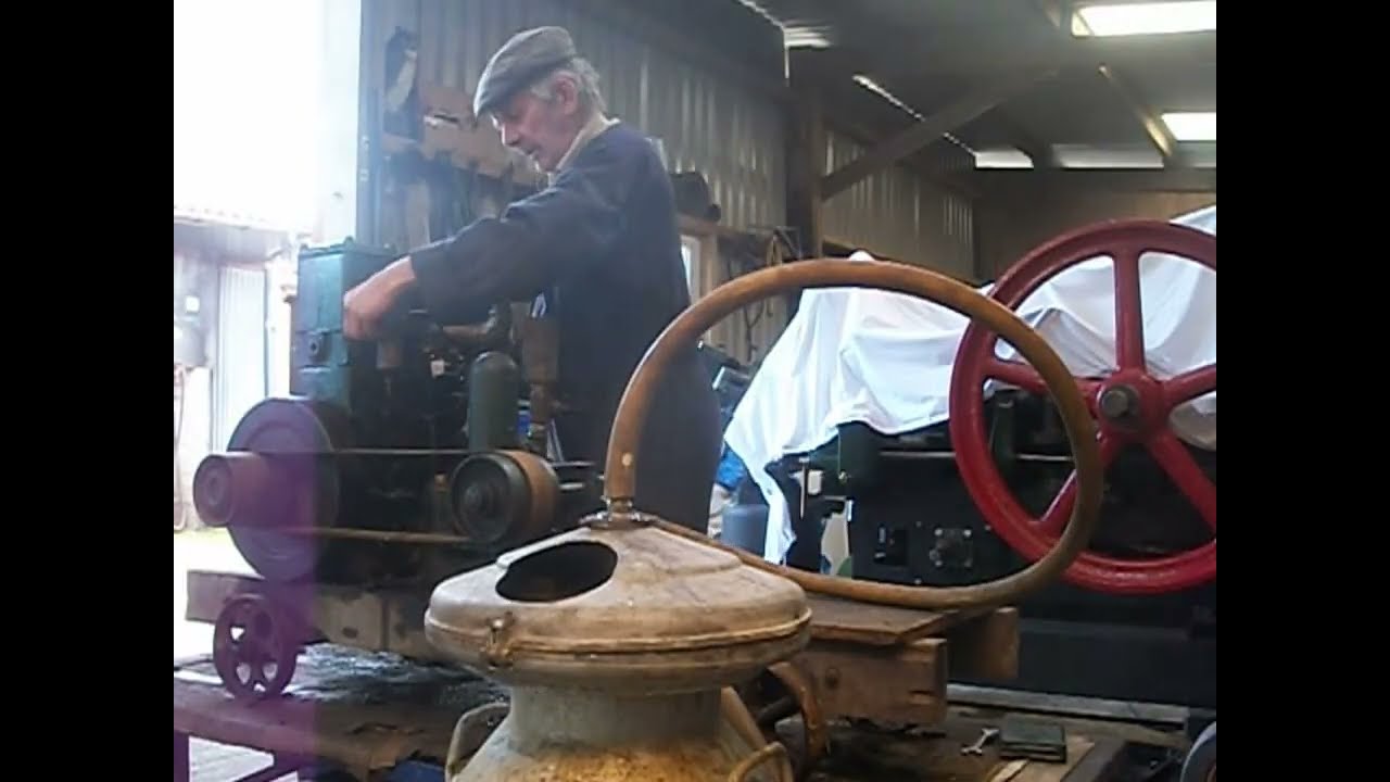 Lister D engine and Lister H1 pump with an Alfalaval inchurn milk cooler