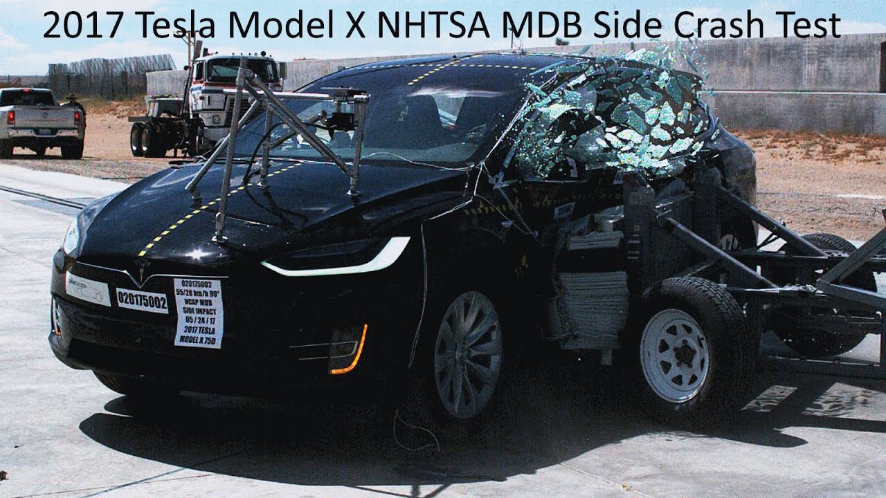2017-2022 Tesla Model X (All Trims) NHTSA MDB Side Crash Test