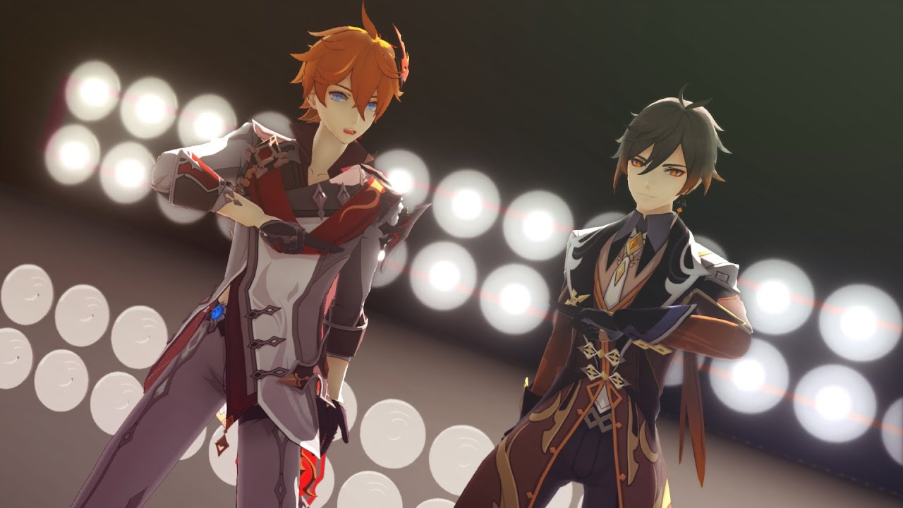 【MMD Genshin Impact】 EXO - Love Shot 【Zhongli / Childe /  Kaeya / Diluc】