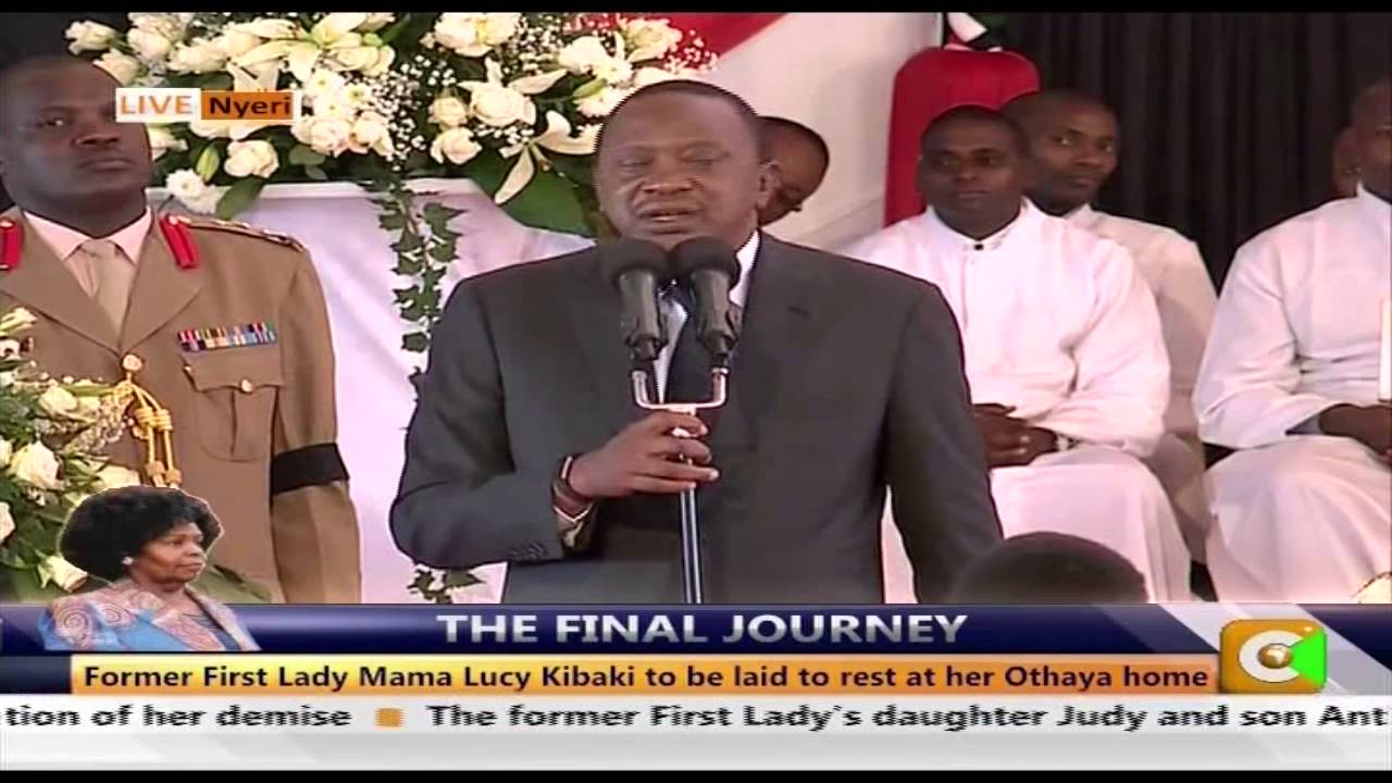 President Uhuru Tribute To Mama Lucy At Funeral #RIPMamaLucy