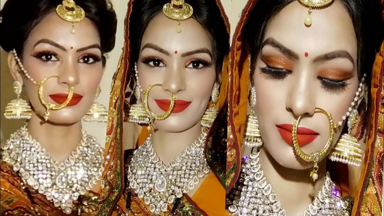 दुल्हन मेकअप कैसे करें / Step By Step Indian Bridal Makeup Tutorial (Hindi)