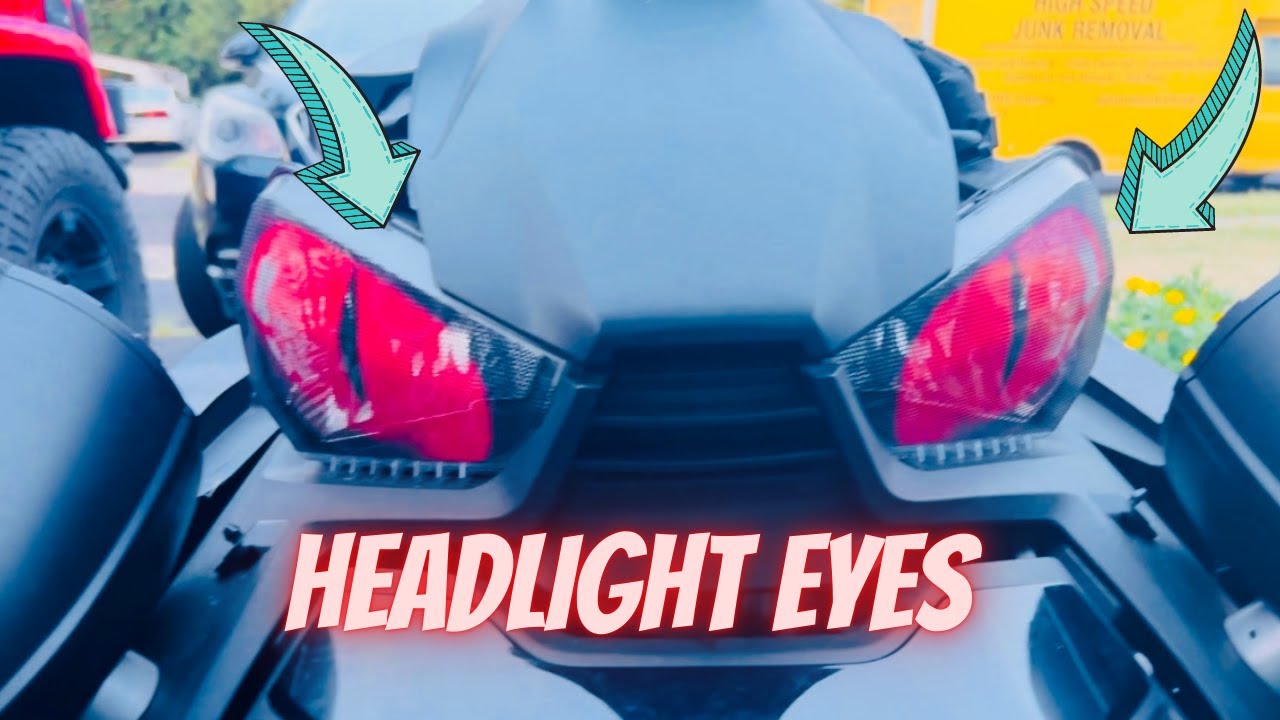 Can-Am Ryker Headlight eye Graphics Decal cover