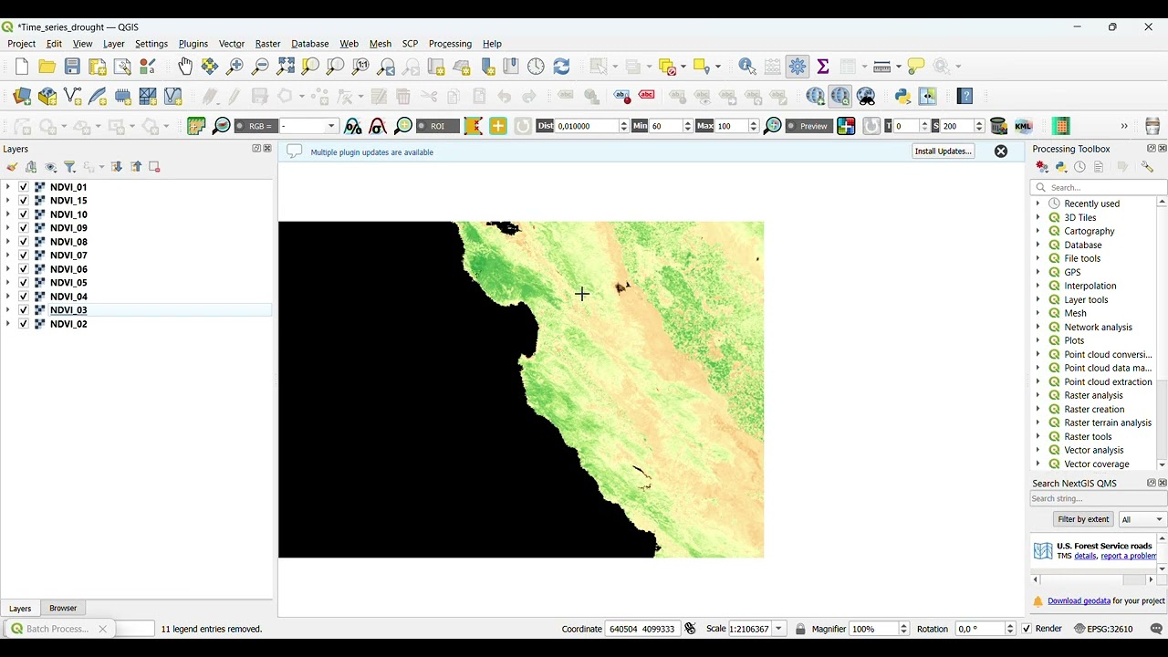 How to clip multiple rasters at once in QGIS using Batch processing
