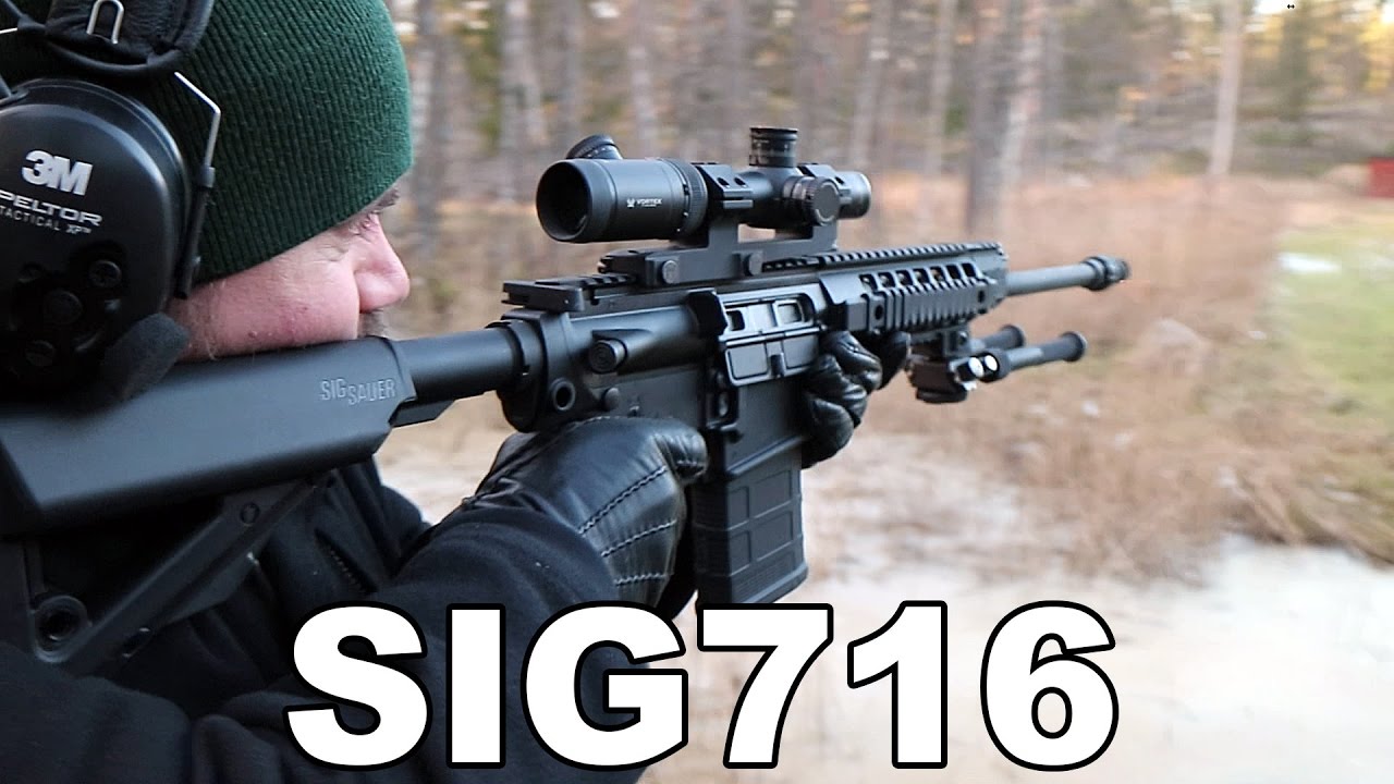 SIG716 rangeday. Also suppressed.