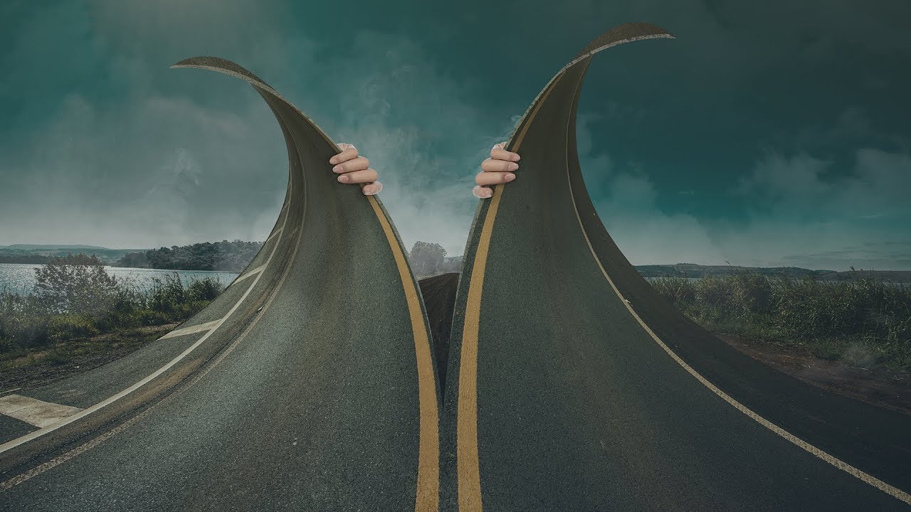 SPLIT ROAD - Photoshop Manipulation Tutorial