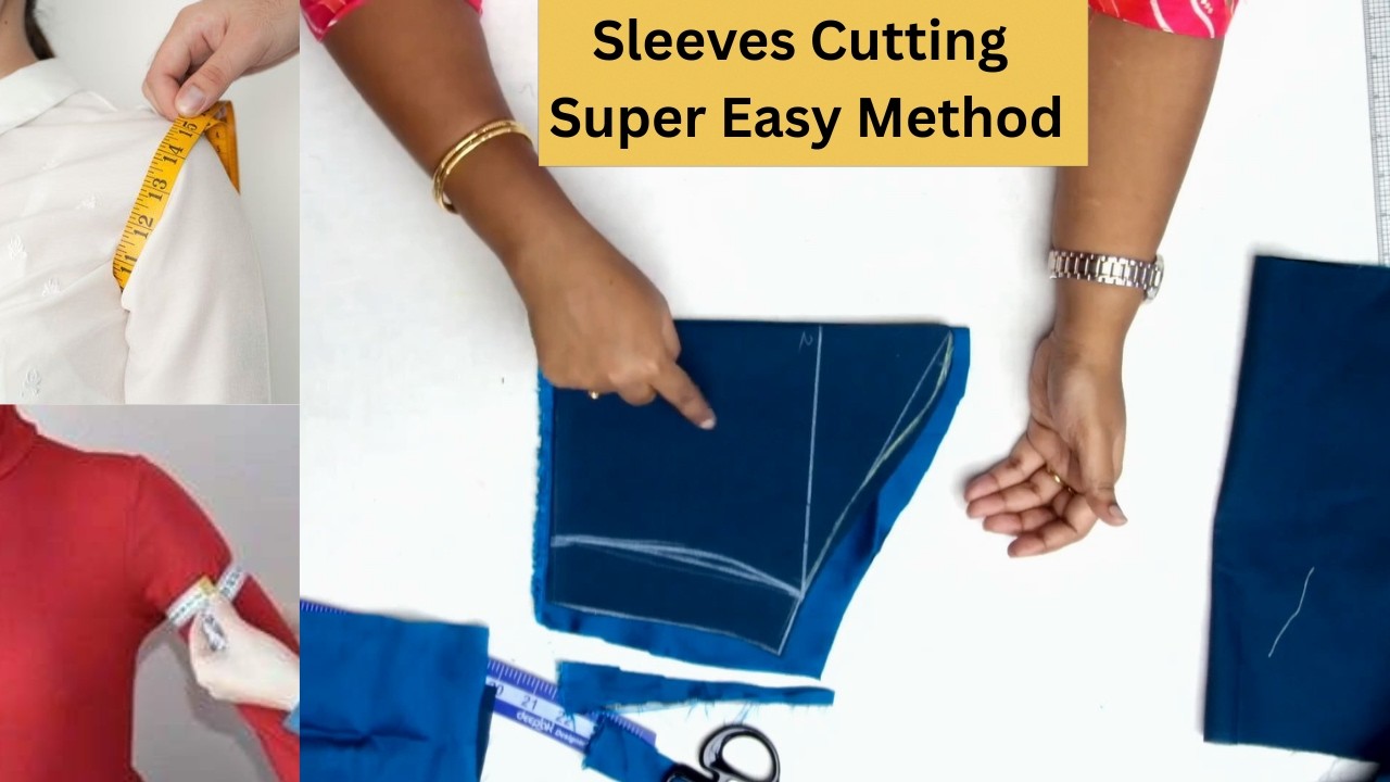 Sleeves Cutting Simple And Easy Method