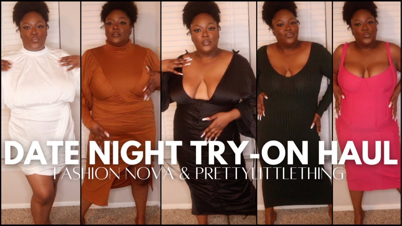 FASHION NOVA CURVE & PRETTYLITTLETHING PLUS SIZE TRY ON HAUL 2022 | DATE NIGHT | IAMASHLEYMONIQUE