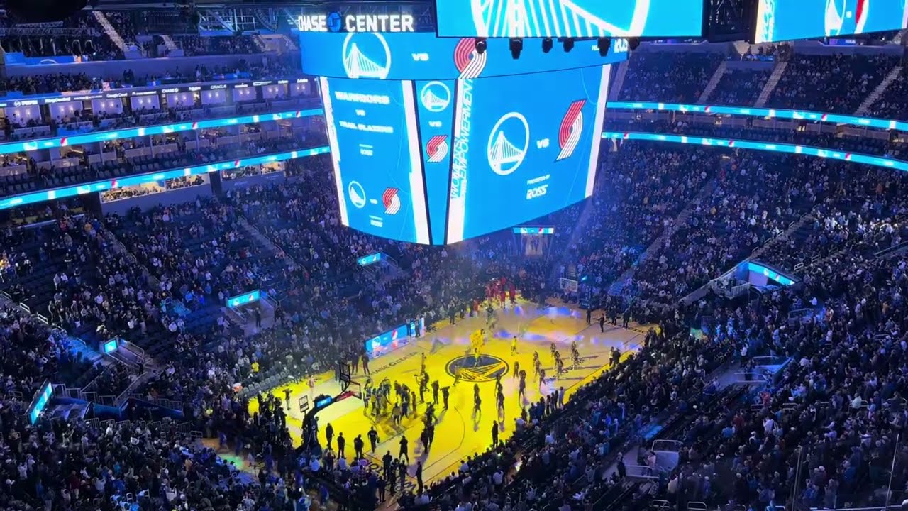 Golden State Warriors Starting Line Up Intro March 2025