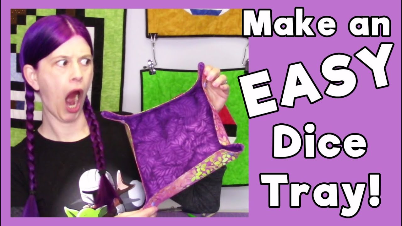 How to make a Dice Tray!  (Portable, Collapsible and Washable)