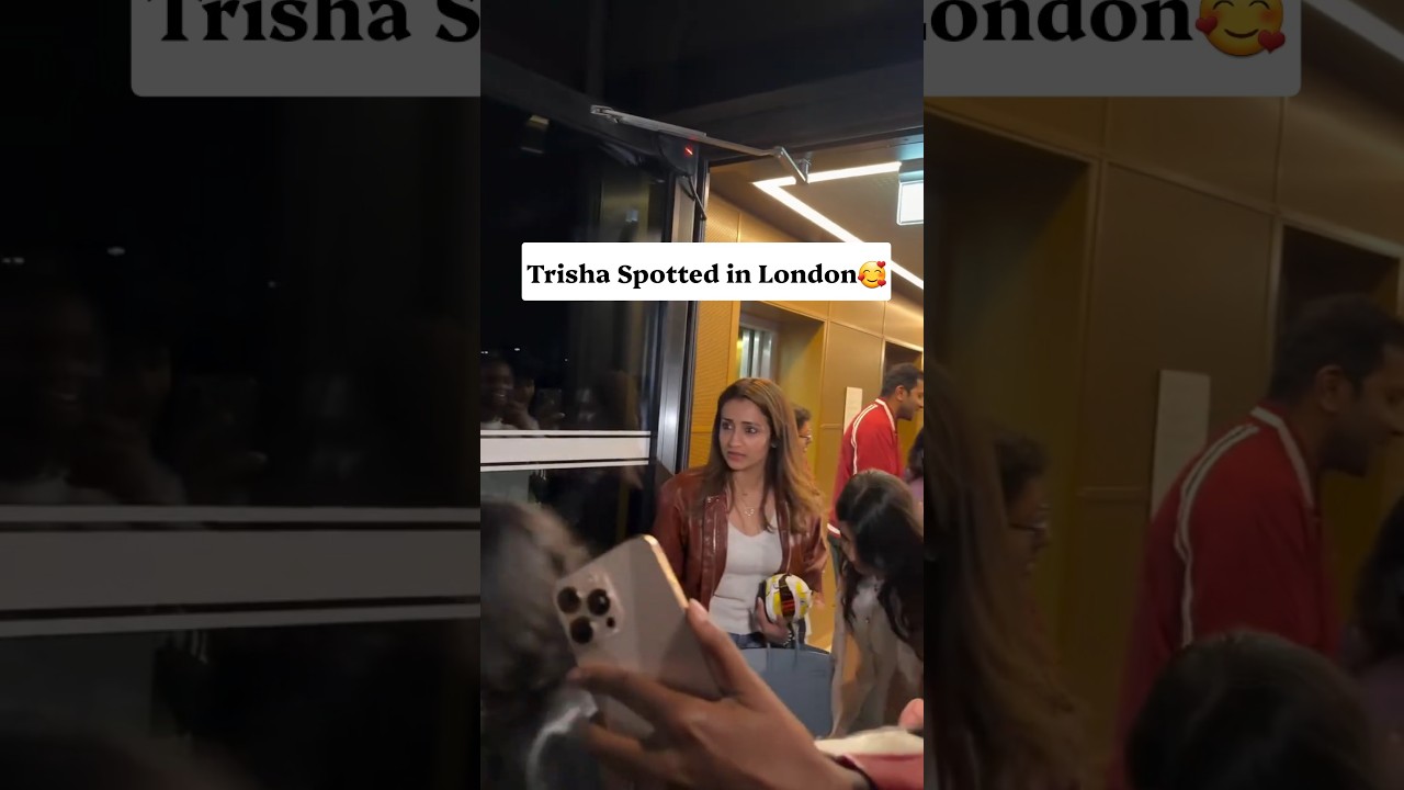😱😍Trisha & Vijay visited London for Ajith Racing❤️. #vijaythalapathy #trisha #tamilnadu #thalapathy