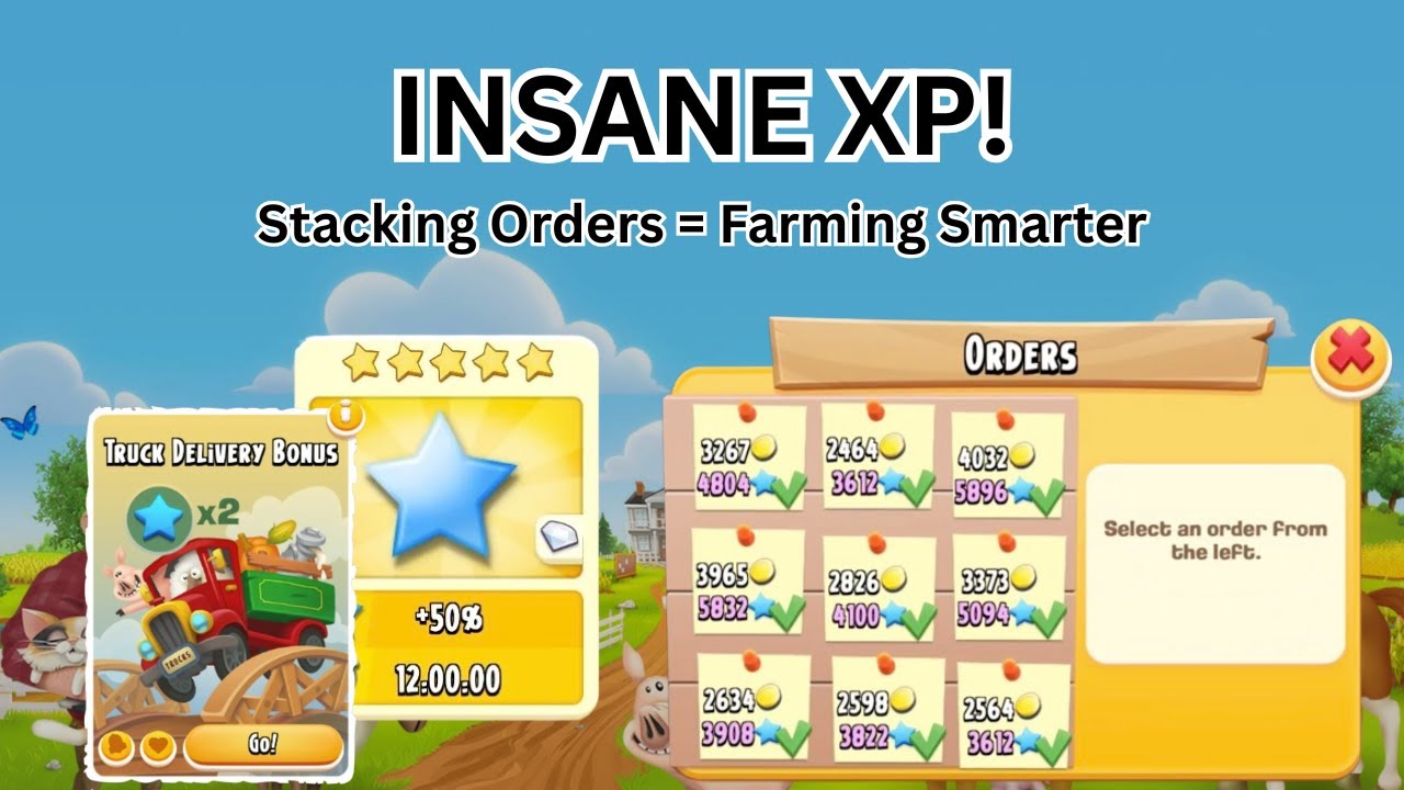 Insane XP from Truck Orders! 💥 2x Event + Booster | Hay Day