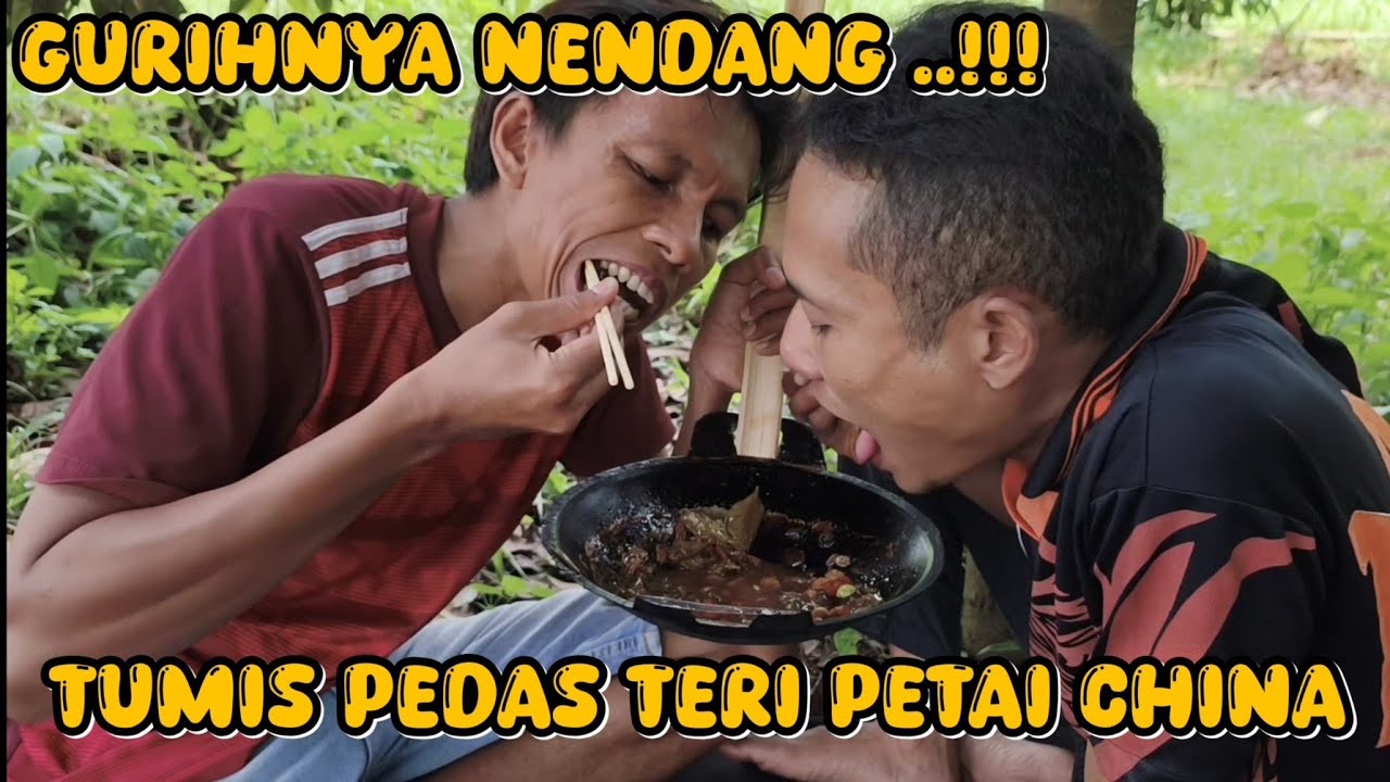 Tumis Pedas Teri Petai Cina | Masak di Alam, Rasanya Nendang!