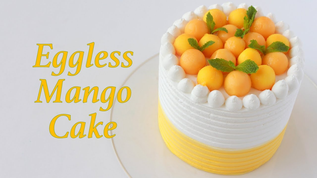 Eggless Mango Cake