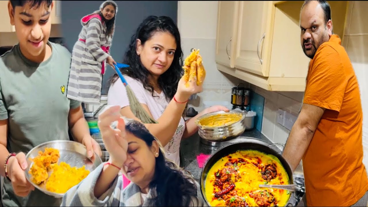First time kadi pakoda try kiya and it was too good !India sab ko bohot yaad kiya and felt emotional