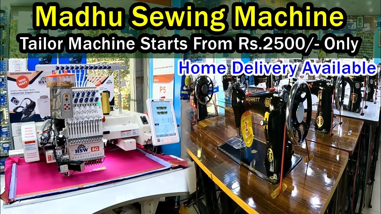 Madhu Sewing Machine HSW EMBROIDERY MACHINE Available @ Low Cost in Bangalore| Sales & Services