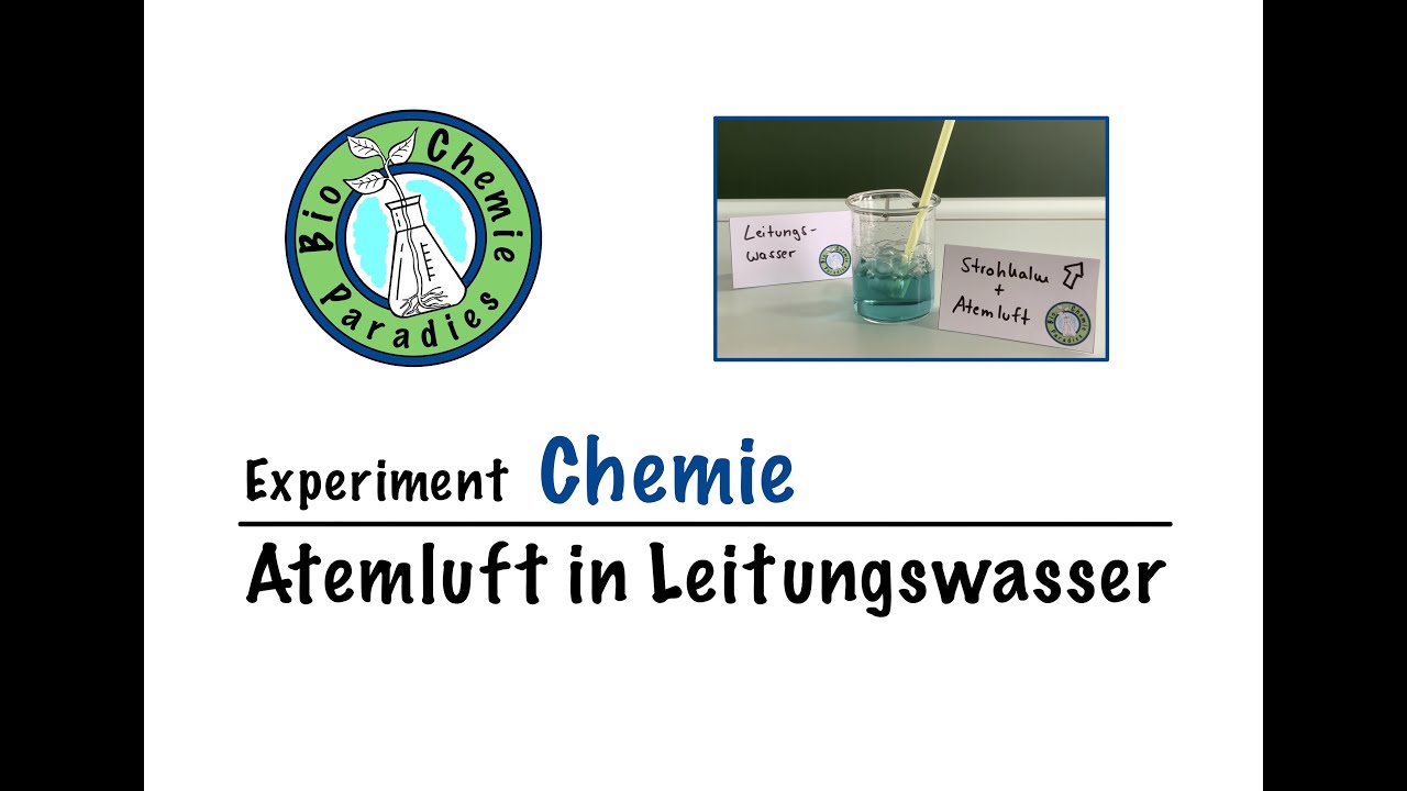 Experiment Chemie &ndash; Atemluft in Leitungswasser