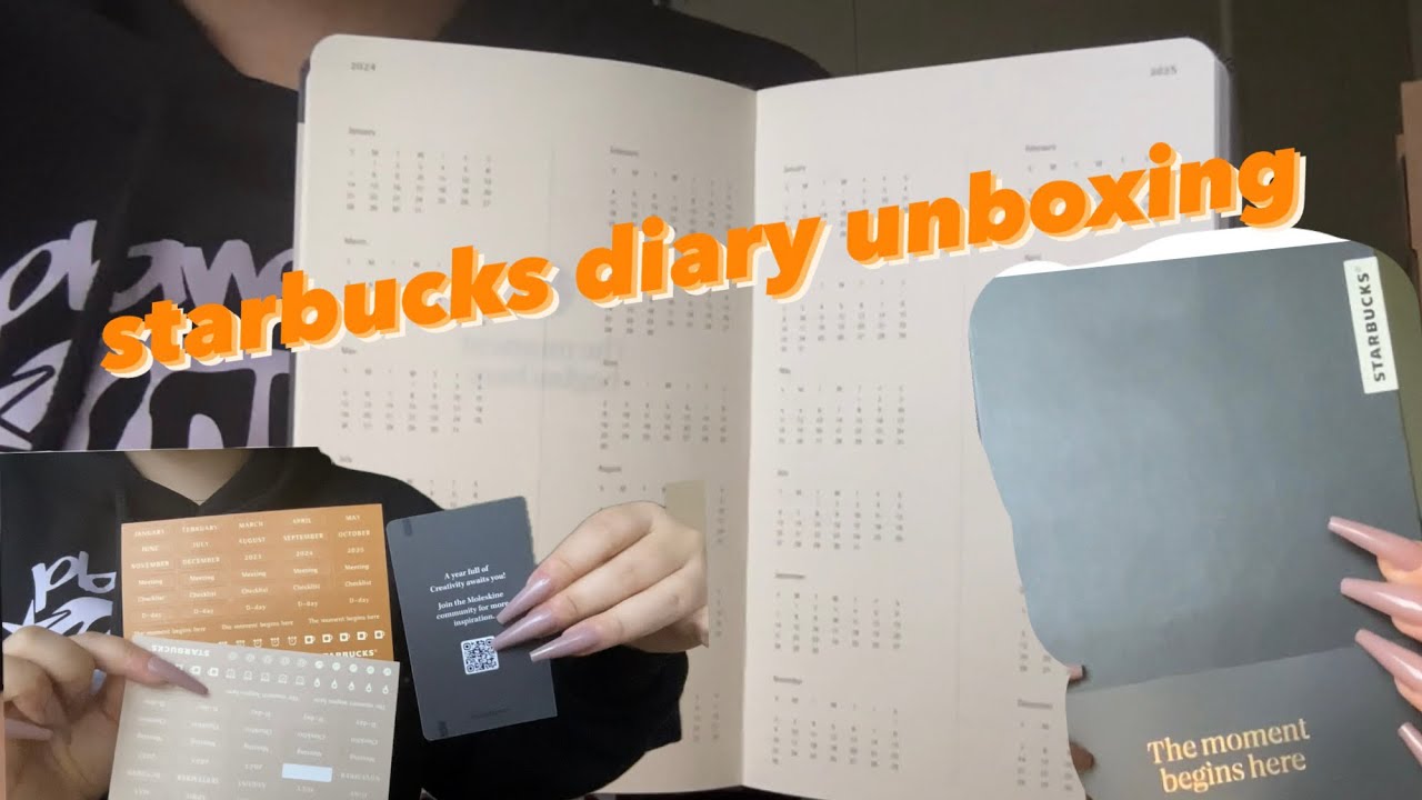 [ASMR] starbucks diary unboxing asmr 
