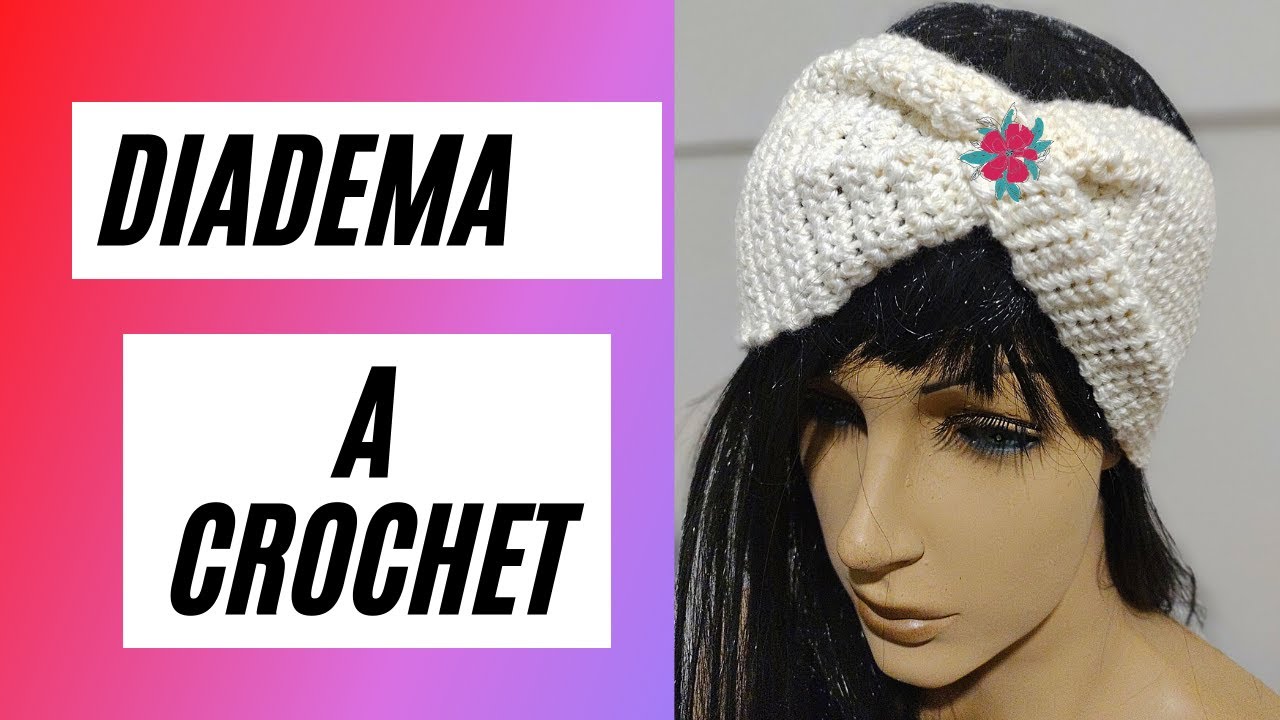 Diadema o VINCHA diseño Cruzada a #crochet o ganchillo -  Tutorial paso a paso - Moda a Crochet