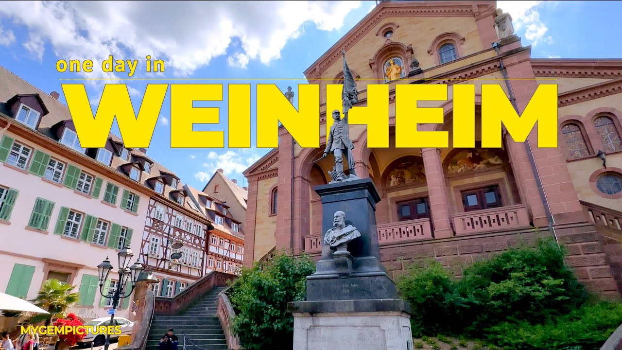 ONE DAY IN WEINHEIM (GERMANY) | The Two-Castle Old Town on the Bergstraße | 4K 60FPS