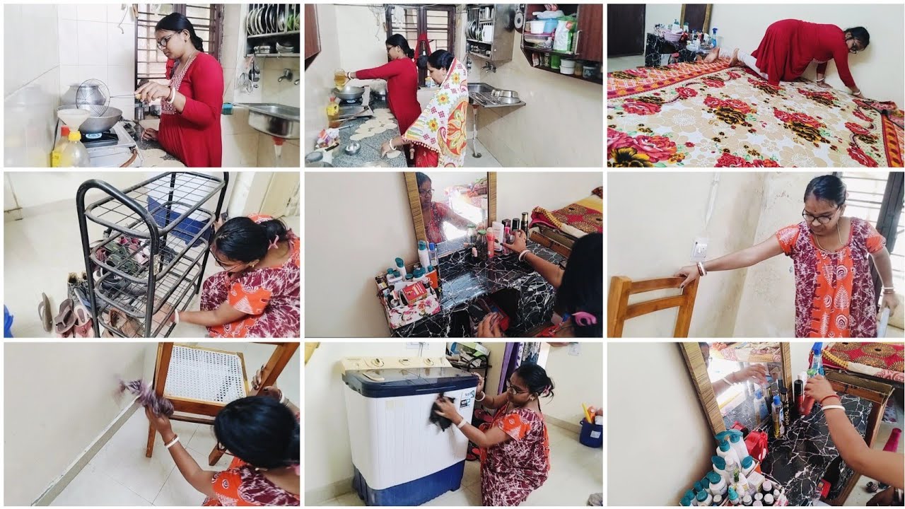 অতিথি আসার আগে আমি আমার সমস্ত কাজগুলো গুছিয়ে ঘরবাড়ি পরিষ্কার-পরিচ্ছন্ন করে পরিপাটি ভাবে রাখলাম।🏠✨