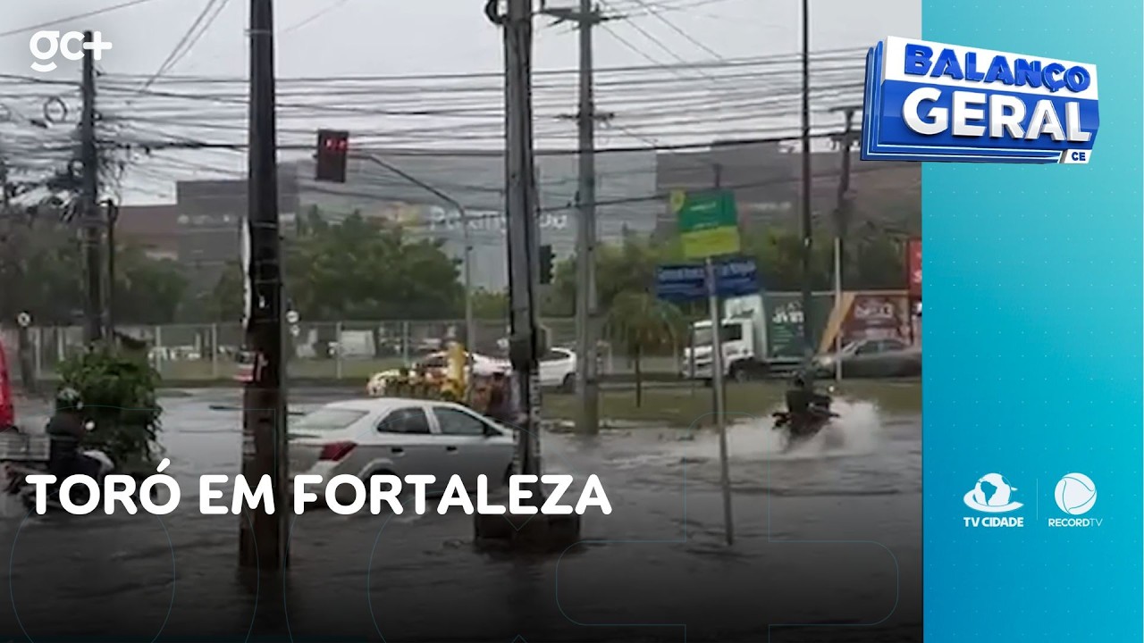 Chuvas com raios e trovões provocam transtornos em Fortaleza e cidades do Ceará | Balanço Geral CE