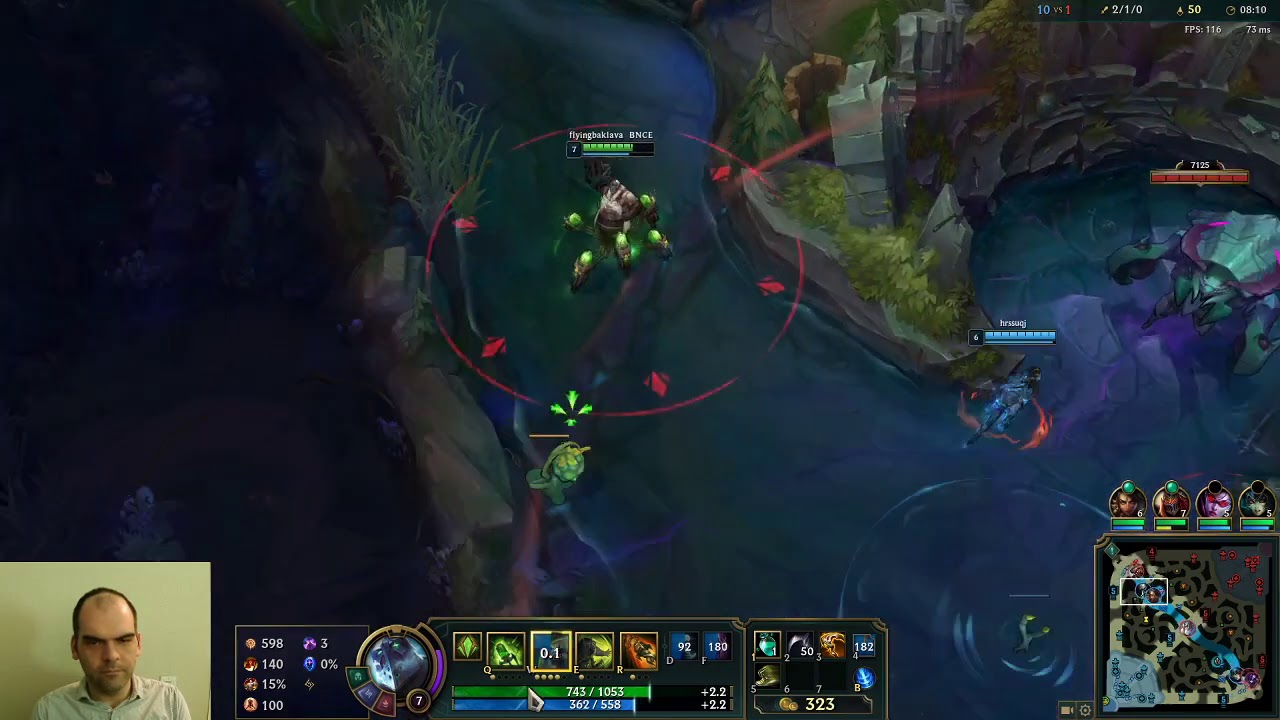 Urgot vs Udyr, top lane, with commentary