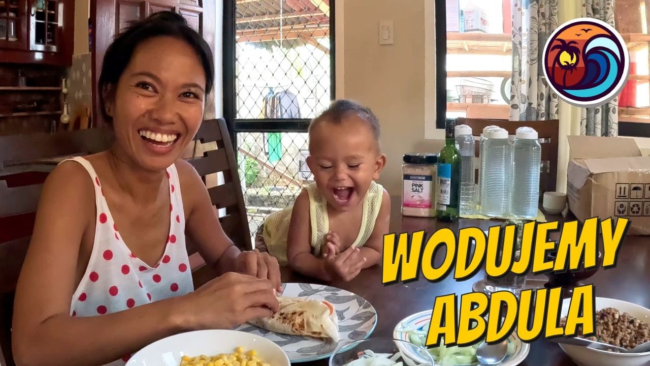 Abdul pierwszy raz pod wodą 🤿 Mama wraca z Cebu z prezentami&hellip; i robi burrito! | BEZ SPINY FILIPINY