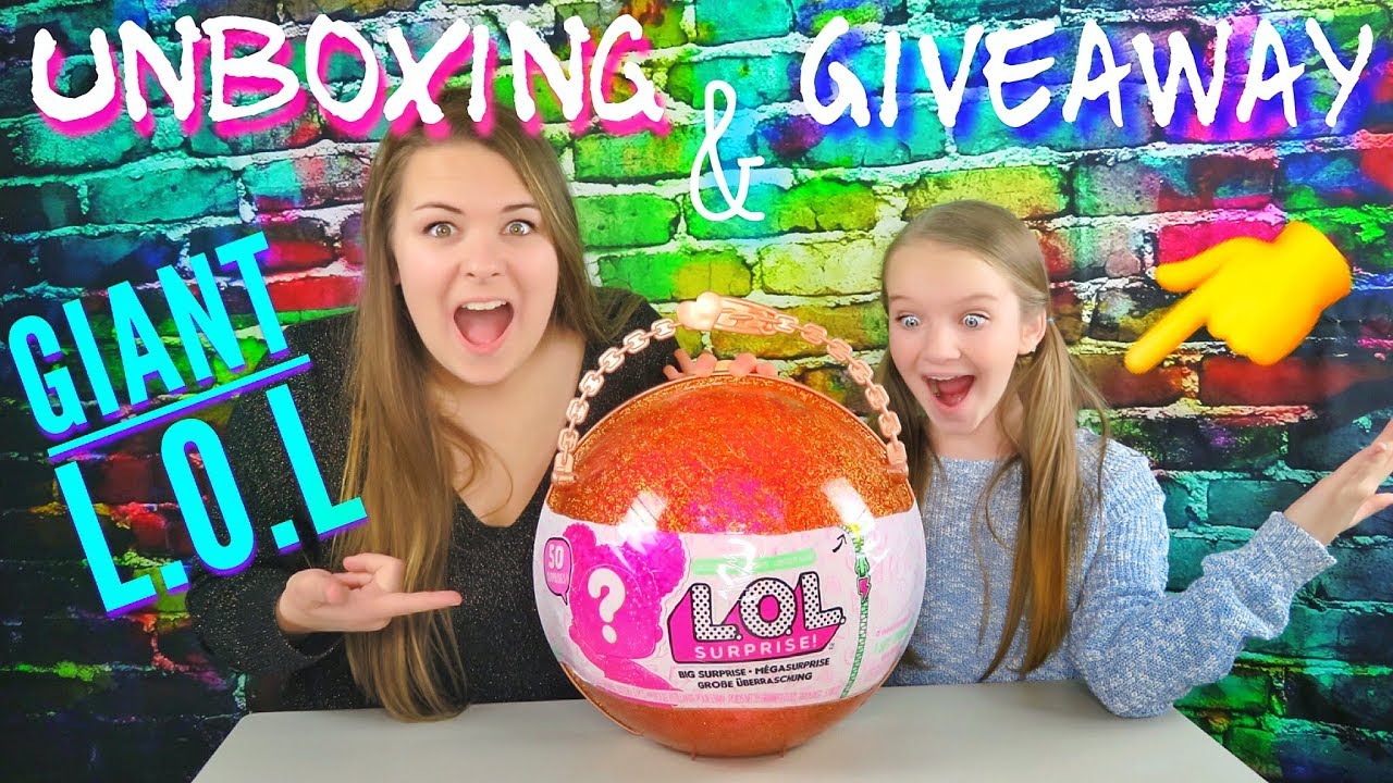 LOL SURPRISE GIANT BALL Big & Lil Sisters Baby Dolls UNBOXING Limited Edition + GIVEAWAY