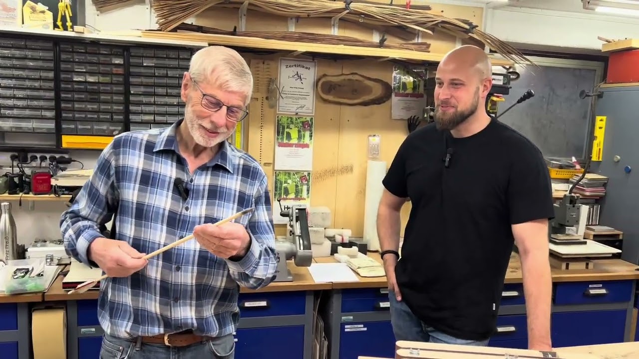 Holzpfeile tapern leicht gemacht💪🏻Fritz Preuß erklärt sein Tapertool von Fritzbogen🏹