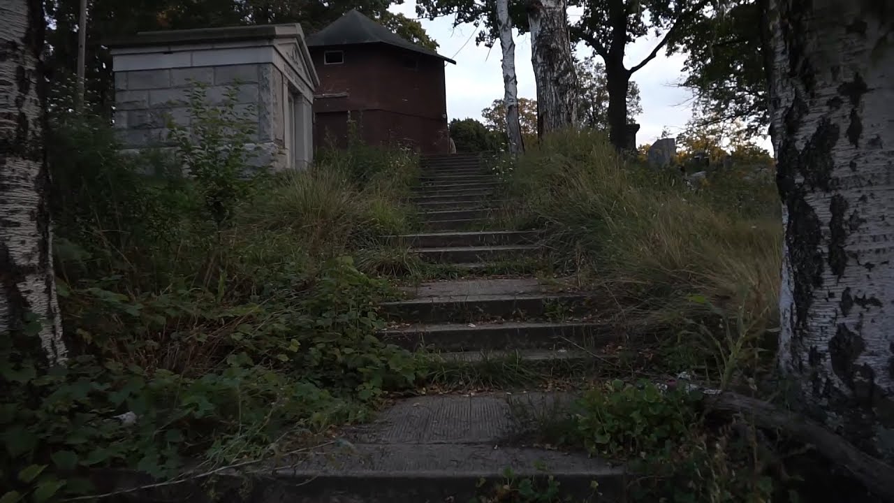 A couple murals and a creepy cemetery
