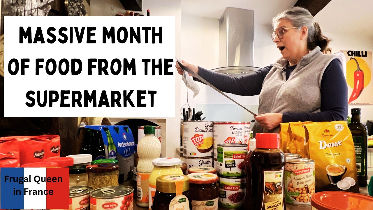 Massive month of food from the supermarket. #foodhaul #frugal #supermarket
