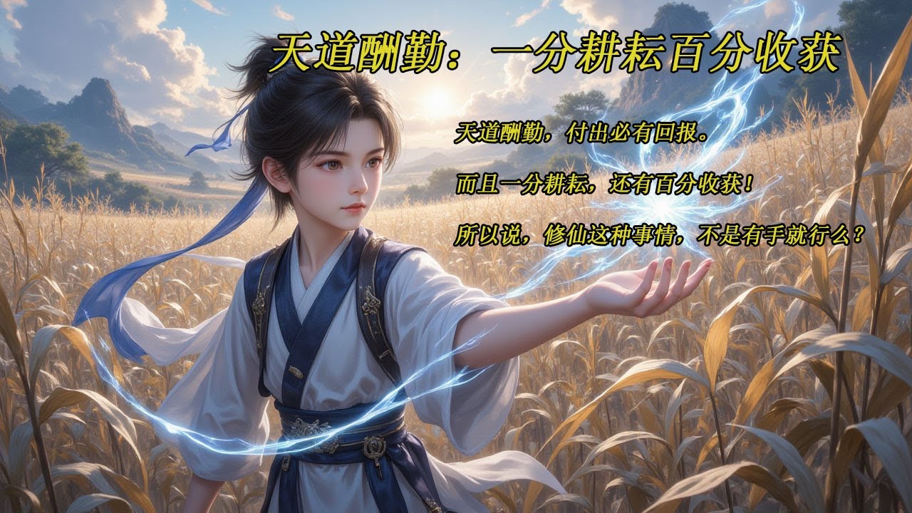 天道酬勤一分耕耘百分收获
