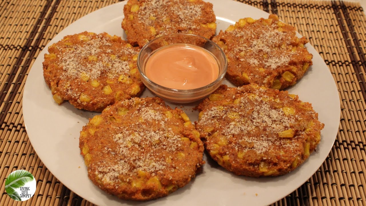 Amazing Vegan Red Lentil and Corn Patties