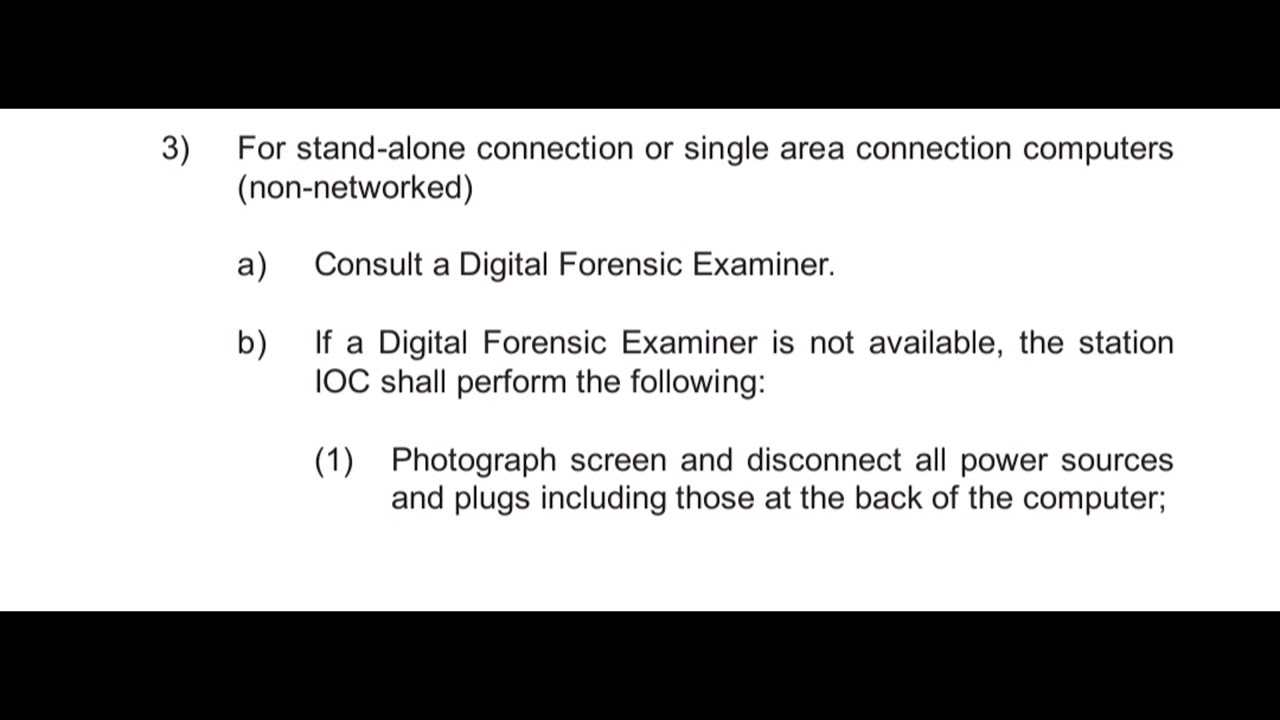 LEA4 - Cybercrime Incident Procedure