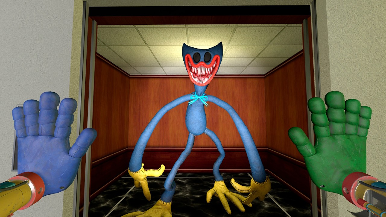 I Found NIGHTMARE HUGGY WUGGY IN THE ELEVATOR IN LIMINAL HOTEL | Garry's Mod | Poppy Playtime