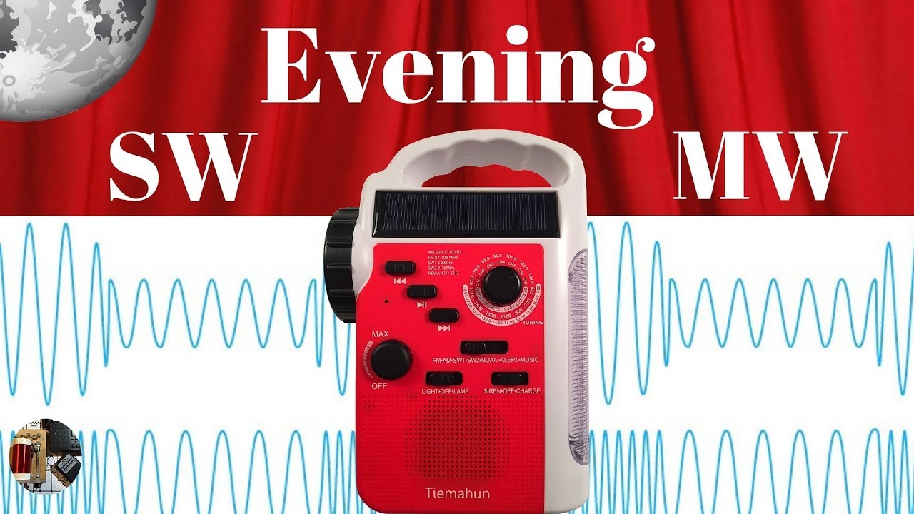 Tiemahun FS-089 Emergency Radio | Evening Shortwave & MW Scan