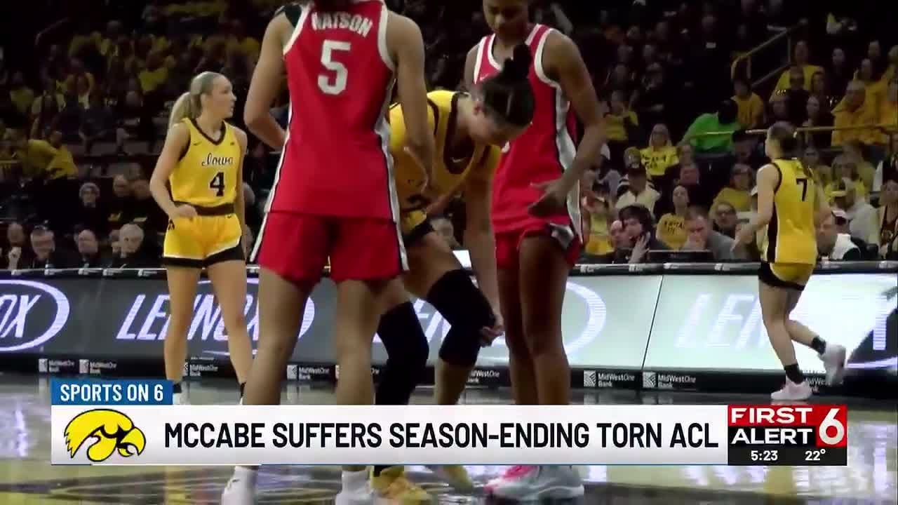 Iowa's Taylor McCabe suffers season-ending ACL injury