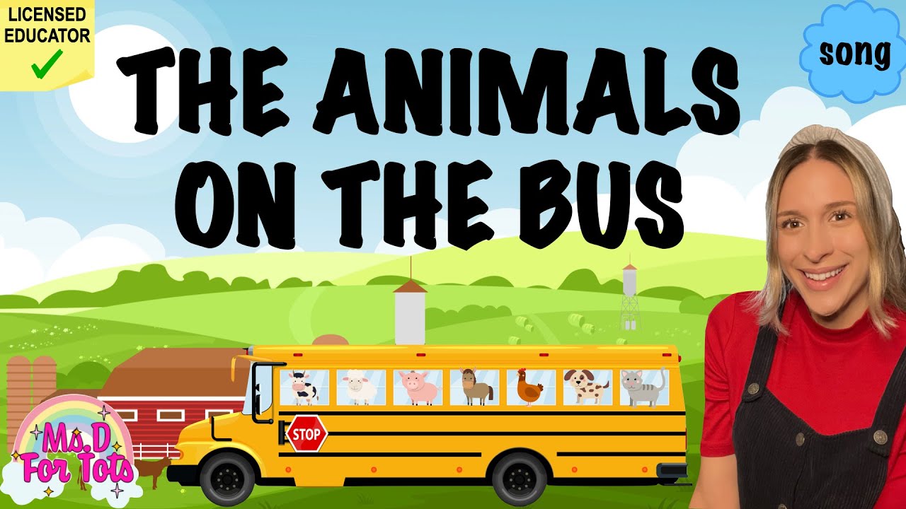 The Animals on the Bus | Animal Song