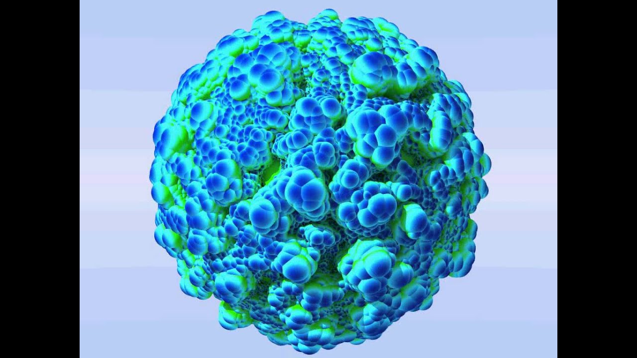Lightwave 3D 11 - Instances on Ball - Blue Green