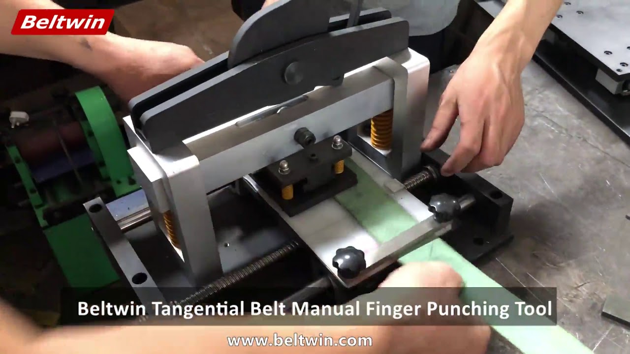 Beltwin Tangential Belt Manual Finger Punching Tool Operation