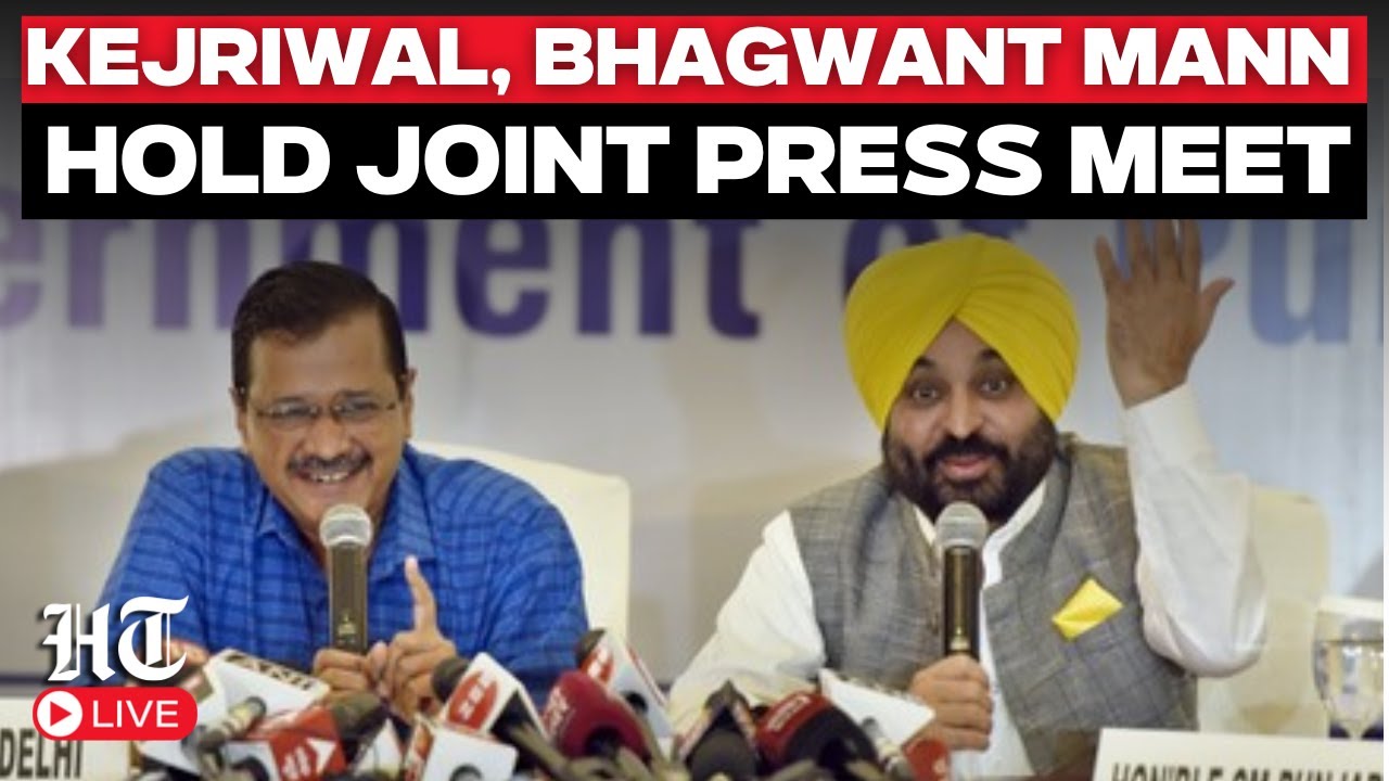 LIVE: Arvind Kejriwal, Punjab CM Bhagwant Mann Address Press Conference in Ahmedabad