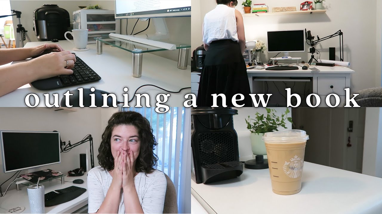 camp nano week 1 *vlog* 📝☕ outlining a romance book