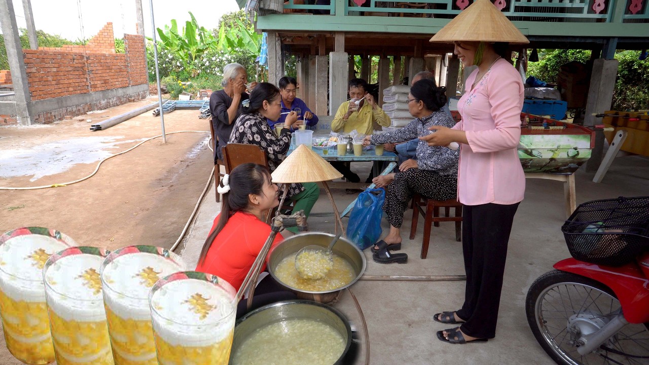 Gánh Nồi CHÈ BẮP KHOAI CAO Đến Đúng Chỗ Đông Người Kết Quả Gần Sạch Nồi