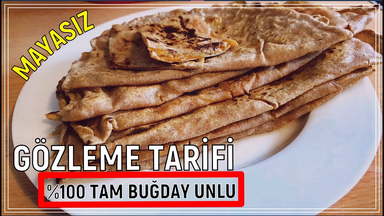 SADECE TAM BUĞDAY UNU🌾 KULLANARAK GÖZLEME TARİFİ 🌯  👉SONUÇ MÜKEMMEL #gözleme #tambuğdayunlu #mayasız