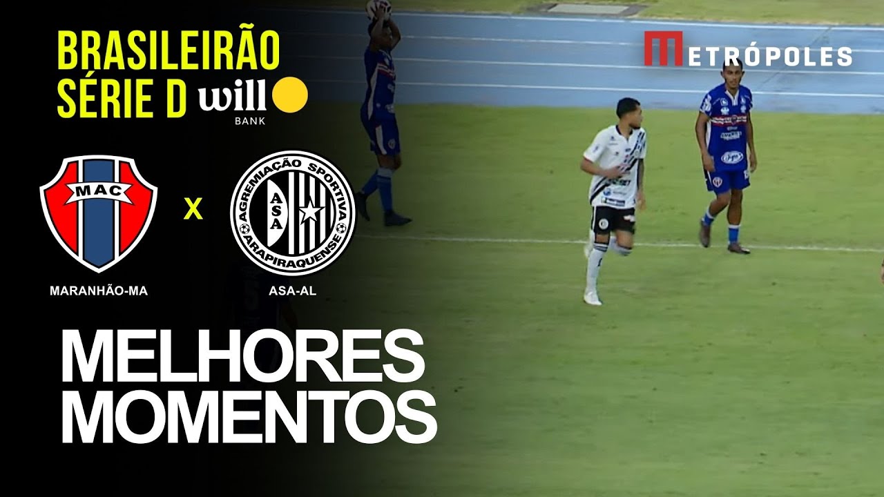 Confira os melhores momentos de MARANHÃO-MA 1 X 0 ASA-AL pelo Brasileirão Série D Will Bank