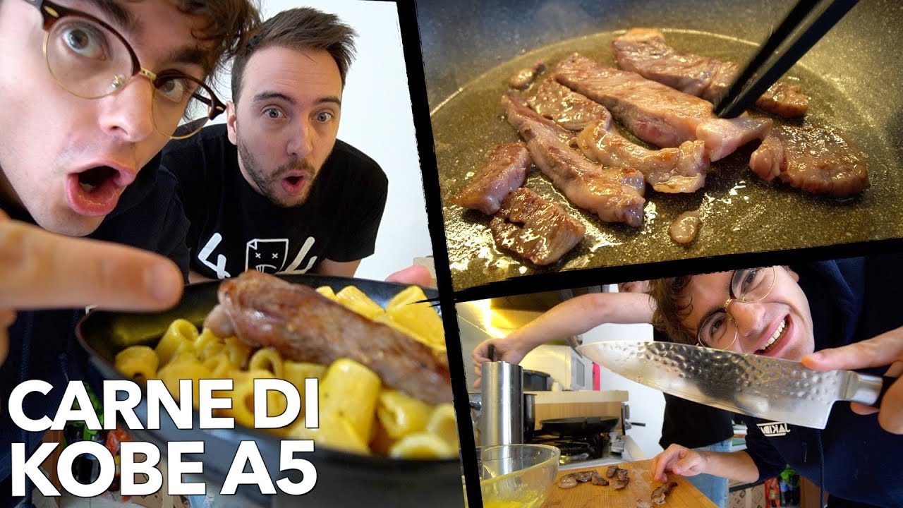 CARBONARA CON LA CARNE DI KOBE: in cucina con Jaki e Blink