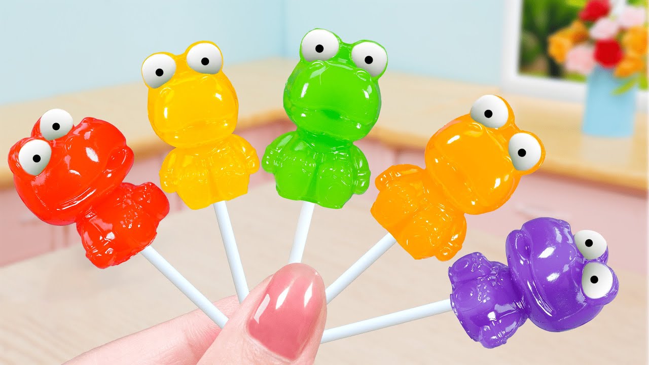 Amazing Gummy Candy | Satisfying Miniature Colorful Crong Jelly | Rainbow Jelly Dessert